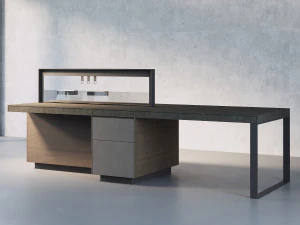 Isla de cocina italiana Valcucine Genius Loci Modelo 3D