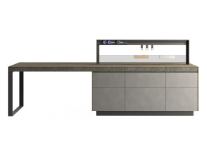 Italian kitchen island Valcucine Genius Loci 3D Model