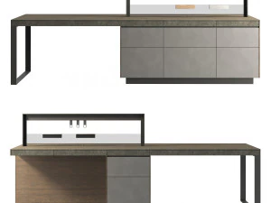 Isla de cocina italiana Valcucine Genius Loci Modelo 3D