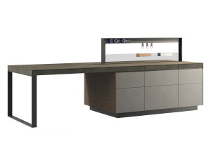 Italian kitchen island Valcucine Genius Loci 3D Model