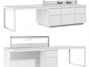 Italian kitchen island Valcucine Genius Loci 3D Model