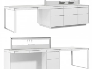 Isla de cocina italiana Valcucine Genius Loci Modelo 3D
