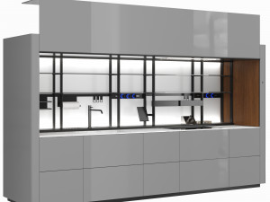 Italian cuisine Valcucine Logica Celata 3D Model