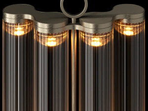 Włoska lampa stołowa Coppibartali marki Viabizzuno Model 3D