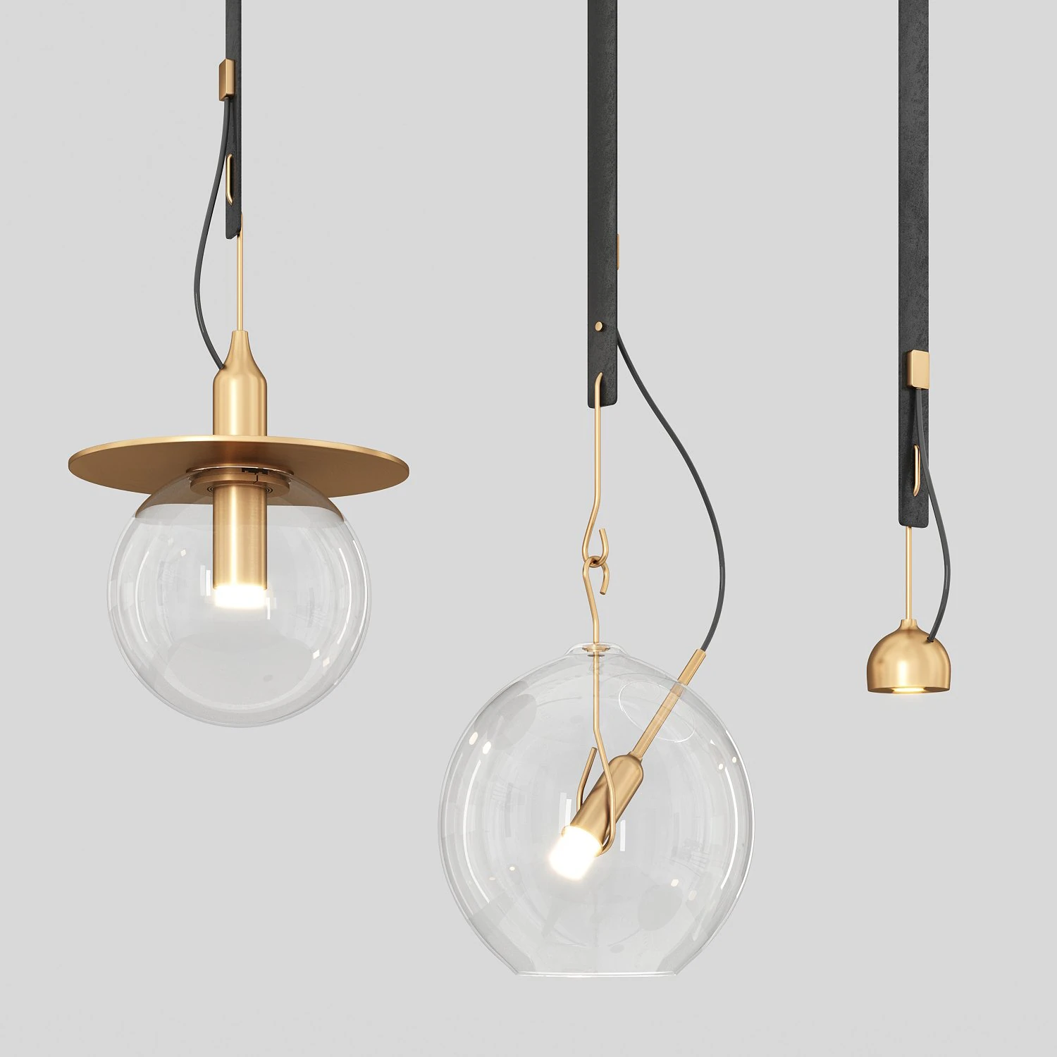 Suspension lamp Viabizzuno Sul Sole Va 3D Model .c4d .max .obj .3ds .fbx .stl .blend 