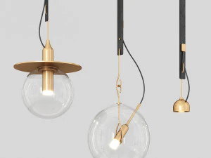 Sarkıt lamba Viabizzuno Sul Sole Va 3D Model