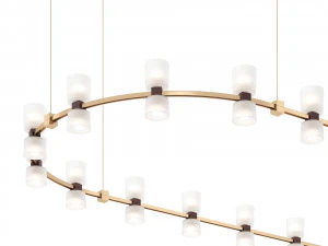 Włoski żyrandol Royal Chandelier marki Viabizzuno Model 3D