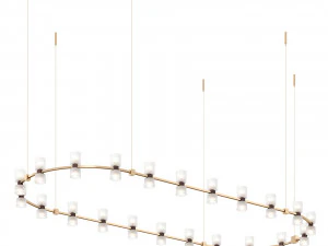 Włoski żyrandol Royal Chandelier marki Viabizzuno Model 3D