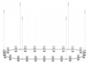 Włoski żyrandol Royal Chandelier marki Viabizzuno Model 3D