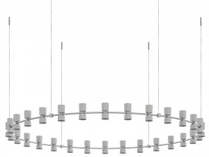 Ceiling lamp Viabizzuno Royal Chandelier 3D Model