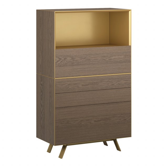 Italian vertical chest of drawers Domino In by SanGiamo Model 3D .c4d .max .obj .3ds .fbx .stl .blend 