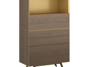 Italian vertical chest of drawers Domino In by SanGiamo Modelo 3D