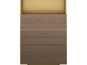 Italian vertical chest of drawers Domino In by SanGiamo Model 3D