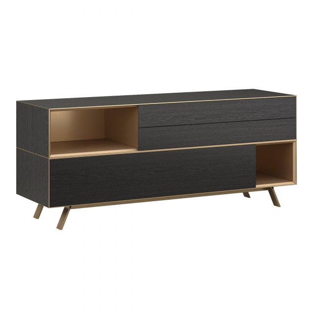 Italian horizontal chest of drawers Domino In by SanGiamo 3D मॉडल .c4d .max .obj .3ds .fbx .stl .blend 