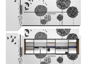 Italian Cuisine Valcucine Logica Celata Trees Symphony 3D-Modell