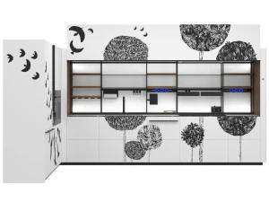 Italian Cuisine Valcucine Logica Celata Trees Symphony 3D Model