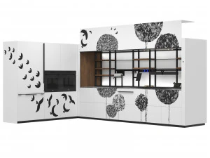 Italian Cuisine Valcucine Logica Celata Trees Symphony 3D Model