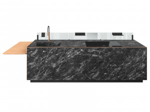 Kitchen island Valcucine Artematica Soft Outline 3D Model