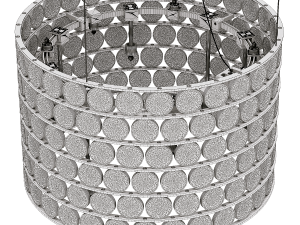 Italian chandelier Da ma sospensione 32x6 by Viabizzuno Modelo 3D
