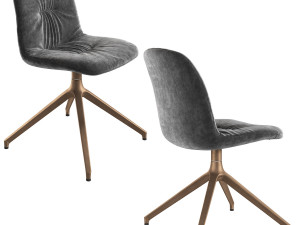 Chantal Italian Dining Chair by Bontempi Casa Model 3D