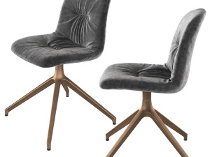 Chantal Italian Dining Chair by Bontempi Casa Model 3D