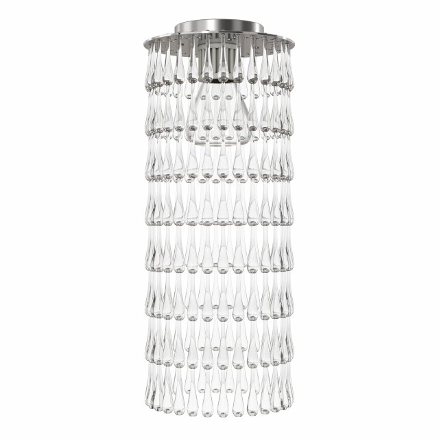 Ceiling lamp chandelier Viabizzuno Gocce Colonna 3D Model .c4d .max .obj .3ds .fbx .stl .blend 