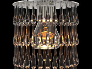 Ceiling lamp chandelier Viabizzuno Gocce Colonna 3D Model