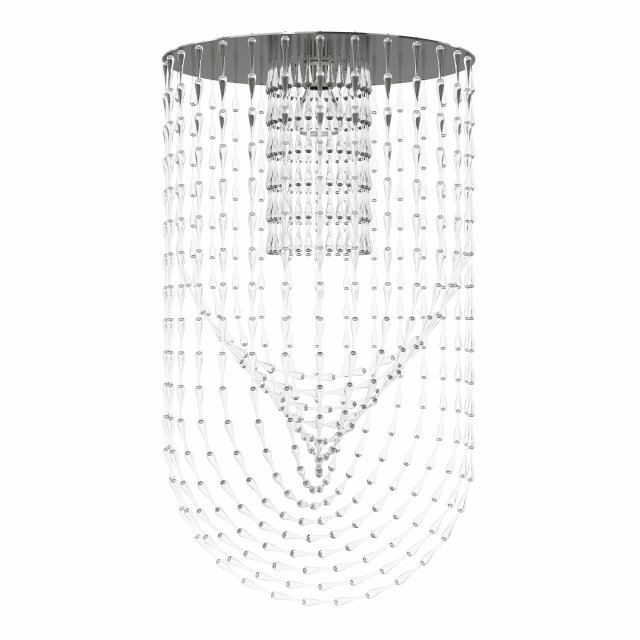 Ceiling lamp chandelier Viabizzuno Gocce Cupola Grande 3D Model .c4d .max .obj .3ds .fbx .stl .blend 