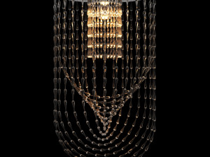 Ceiling lamp chandelier Viabizzuno Gocce Cupola Grande 3D Model