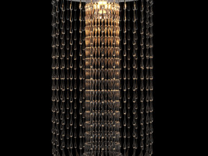 Ceiling lamp chandelier Viabizzuno Gocce Fontana 3D Model