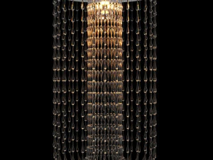 Ceiling lamp chandelier Viabizzuno Gocce Fontana 3D Model