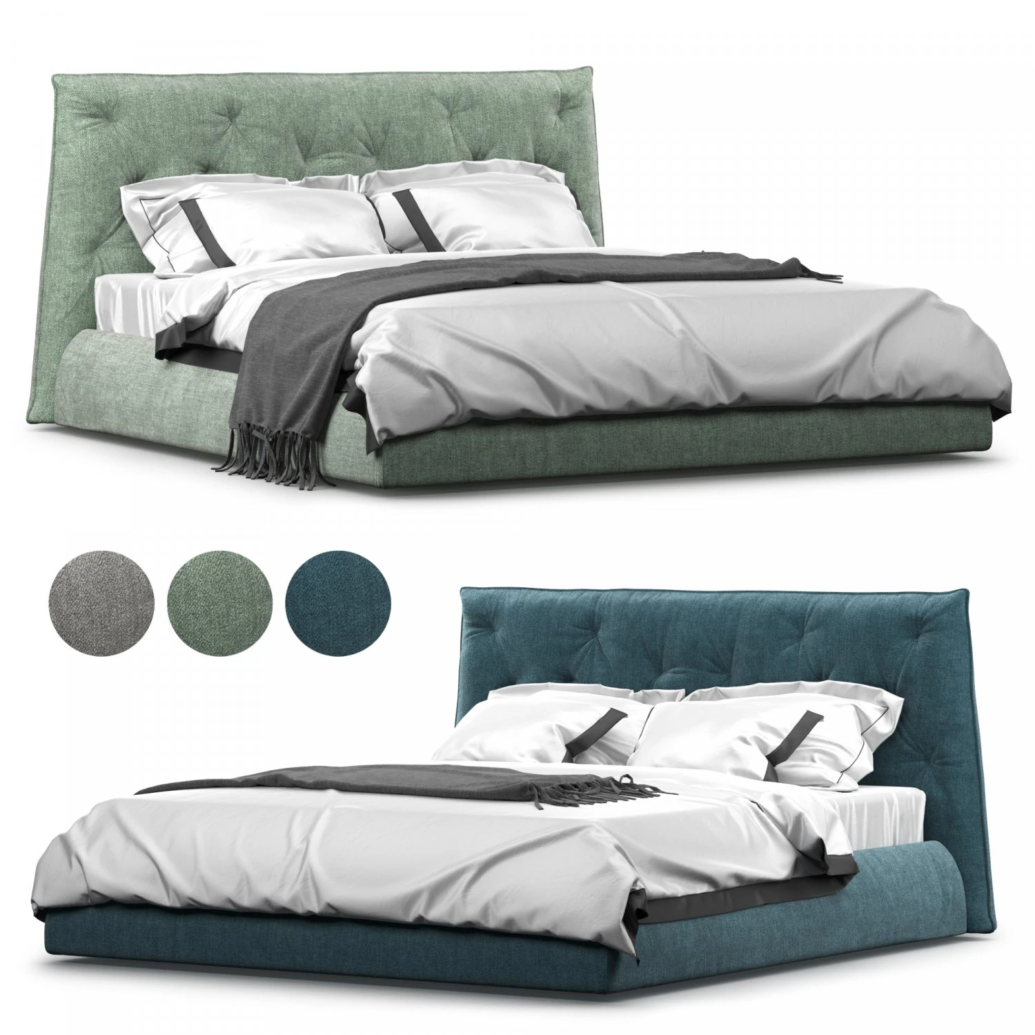 LENNY BED by Felis 3D Model .c4d .max .obj .3ds .fbx .stl .blend 