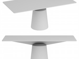 Spike Rectangular Dining Table By Midj Modelo 3D