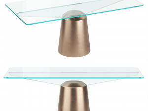 Spike Rectangular Dining Table By Midj 3Dモデル