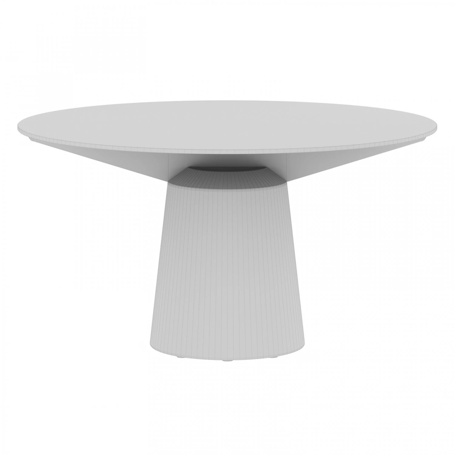 Dining Table Spike Round By Midj 3D Model .c4d .max .obj .3ds .fbx .stl .blend