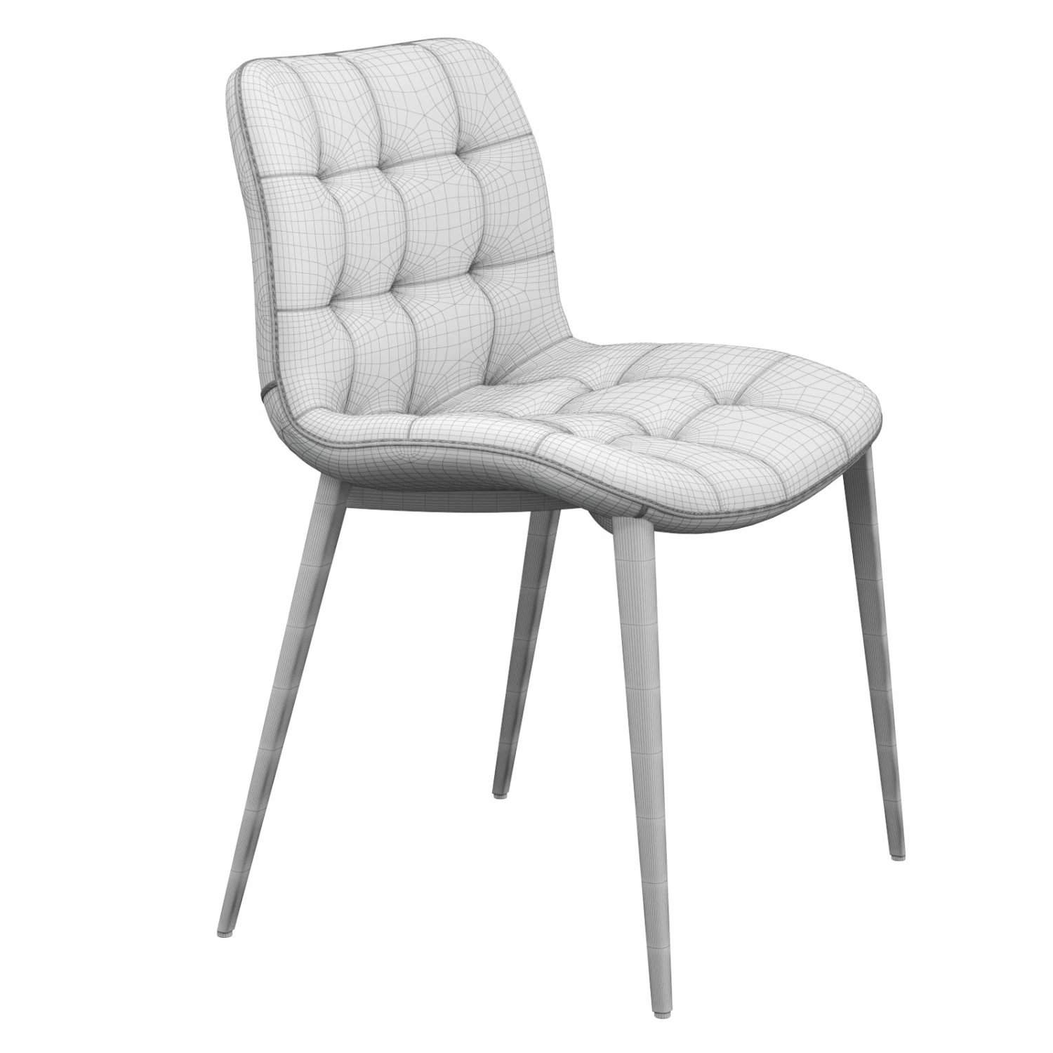 Italian chair Kuga by Bontempi Casa 3D Model .c4d .max .obj .3ds .fbx .stl .blend 