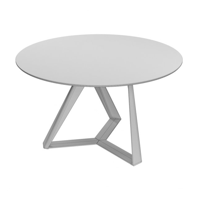 Italian round table Millennium Round 3D Model .c4d .max .obj .3ds .fbx .stl .blend 
