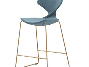 Italian semi-bar chair Quo by Tonon 3D Model