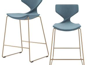 Italian semi-bar chair Quo by Tonon Modèle 3D