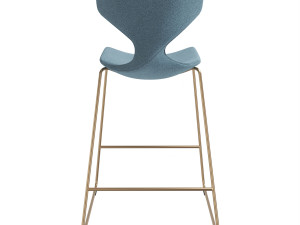 Italian semi-bar chair Quo by Tonon Modèle 3D