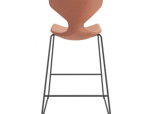 Italian semi-bar chair Quo by Tonon Modèle 3D
