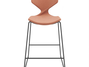 Italian semi-bar chair Quo by Tonon Modèle 3D