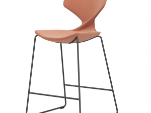 Italian semi-bar chair Quo by Tonon Modèle 3D