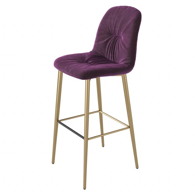 Italian bar stool Chantal 3479-3480 from Bontempi Casa Modello 3D .c4d .max .obj .3ds .fbx .stl .blend 
