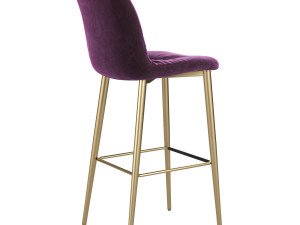 Italian bar stool Chantal 3479-3480 from Bontempi Casa Modello 3D