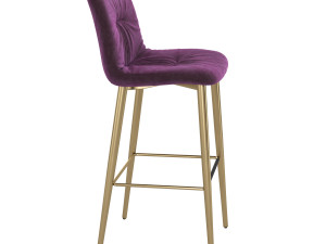 Italian bar stool Chantal 3479-3480 from Bontempi Casa Modello 3D