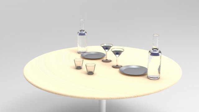 Dinning Table Modelo 3D .c4d .max .obj .3ds .fbx .stl .blend 
