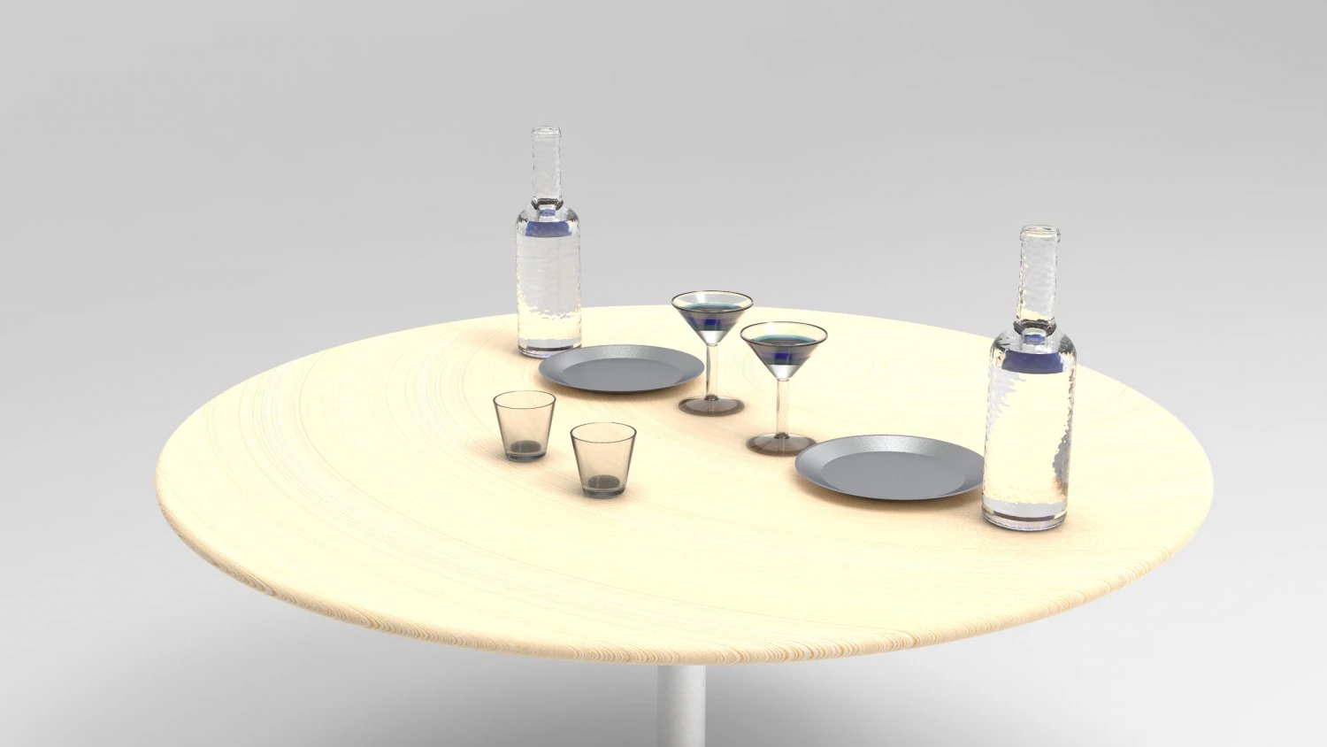Dinning Table 3D Model .c4d .max .obj .3ds .fbx .stl .blend