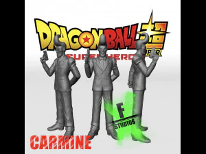 Pahlawan super super bola Naga Carmine Model Cetak 3D