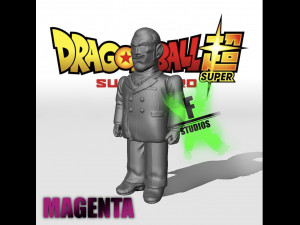 MAGENTA DRAGONBALL SUPER SUPER HERO 3D Print Model